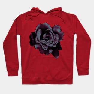 Black Rose Drawing Hoodie